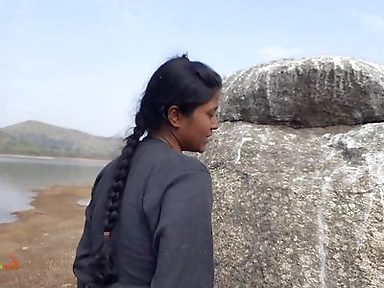 Indian couple sex at river side outdoor