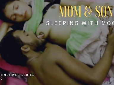 Step Mom Share Bed With Stepson and Naughty Stepson Fucked Her Harder Hindi Audio