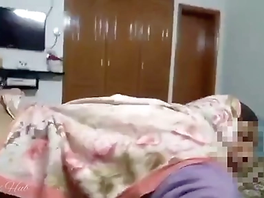 Indian Shop Maid Cheating Doggy Anal Sex with Owner in His Bedroom