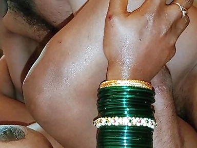 Part 1. Body Oil Massage Turn Into Hard Sex. Desi Bhabhi Full Hard Fuck