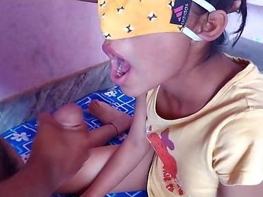 Indian sucking teen stepsister cum in mouth