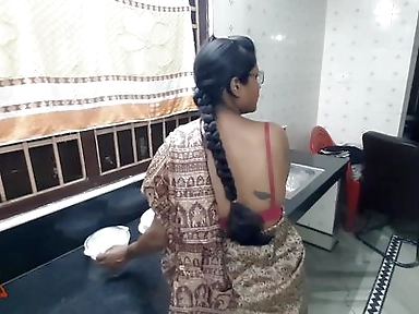 Indian Bhabi Fucked by Devar at Kitchen - Indian Hindi Desi Bhabi Sex