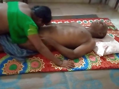 Young Indian Wife Hot Blowjob and Missionary Sex
