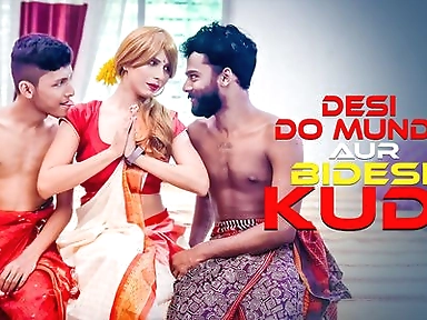Two Desi Indian Dude Fucks a Hot and Sexy 18+ Cute Foreigner Girl ( Threesome Full Movie )