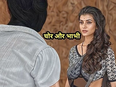 The Criminal Caught the Desi Bhabhi Fingering Her Pussy and Then Fucked Her