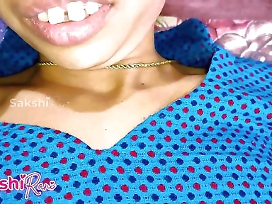 Indian Sakshi Closeup of Pussy and Rubbing Her Big Tits Then Hard Fuck