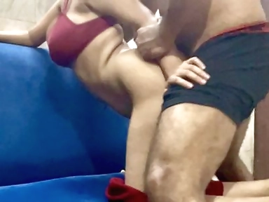Desi Indian Student Girl Angle Sofia Fucked Hard in Doggy Style by Huge Dick Boyfriend Danish