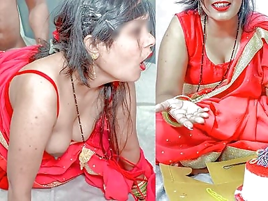 Father-in-law Fucked Daughter-in-law After Cutting Cake on Wedding Anniversary