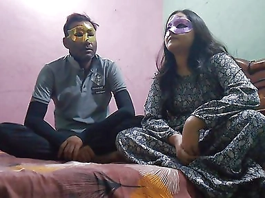 Big Ass Indian MILF Step Sister Sucks Stepbrother's Cock and Gets Fucked