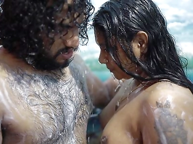 Step Sister and Step Brother Bath Romance in Bathroom the Wet Sex in Bedroom, Vaishnavy and Sharun Raj Bath and Hot Sex Romance