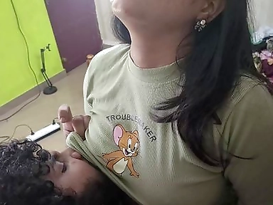 Hot Ass Kiss and Boobs Press with Pussy Rub in Under Skirt and Top Without Bra and Under Wear by Vaishnaby and Sharun Raj