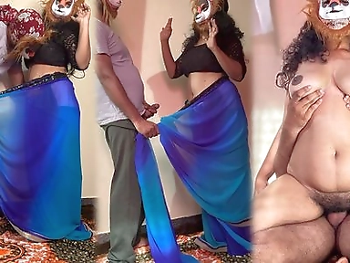 My Step Sister Changing Saree in My Room I Fucked Her by Tempting by Showing My Hard Dick