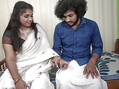 Vaishnavy and Sharun Raj First Night Romance, Kerala Dress Hot First Night, Wedding Costume Sex Romance, Mallu First Night