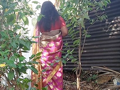 Aunty Was Looking for Something in the Garden and I Had Sex with Her