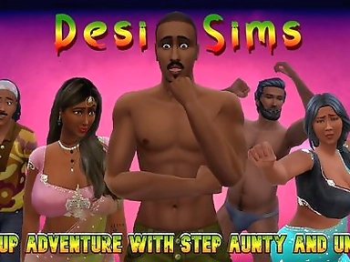 An Indian group sex adventure with step aunty and uncle