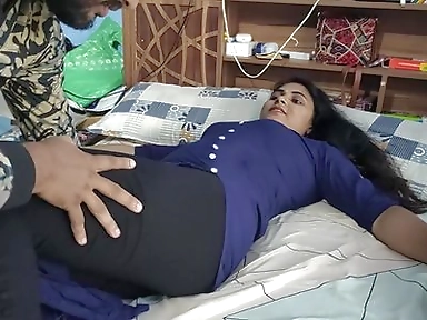 Churidar Leggings Removal and Top Only Romance Sex Video by Vaishnavy and Sharun Raj, Mallu Couple Hot Bedroom Romance Sex