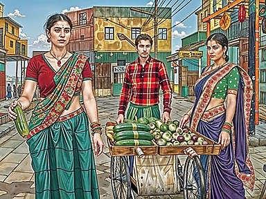 Desi Wife Cheated so Her Husband Fucked the Vegetable Seller Woman