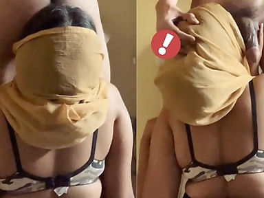 Big Ass Indian Muslim Stepsister Showing Riding Skills to Her Stepbrother Got Banged From Behind