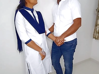 Komal Gets Pussy Fucked with Her Boyfriend After Missing Class at College