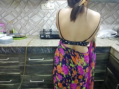 Bhabhi Alon at Home and Coming My Room to Fuck and Ride Hard Cock in Kitchen