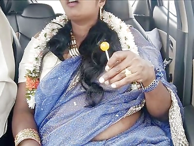Indian Car Sex Telugu Dirty Talks.car Driver Try to Fuck Telugu Saree Aunty.